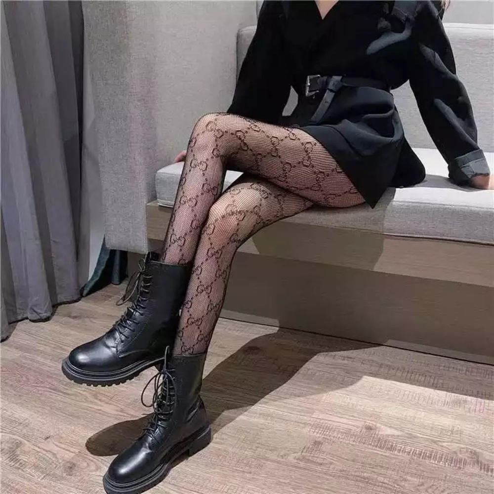 Nylon Diamond Fishnet Prints Nylon Women’s Pantyhose Stretchy Black - Picture 15 of 16